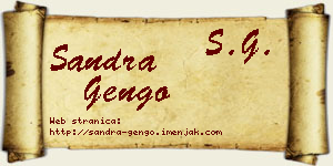 Sandra Gengo vizit kartica